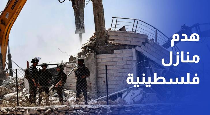 كاميرا رؤيا ترصد هدم جرافات الاحتلال منازل فلسطينية في منطقة التعاون بنابلس