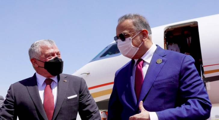 IMAGES: King arrives in Baghdad