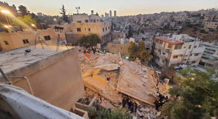 Experts outline reason behind collapse of Al-Weibdeh building