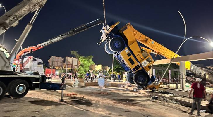 Crane collapses during restoration work of Aqaba Church; several injuries reported