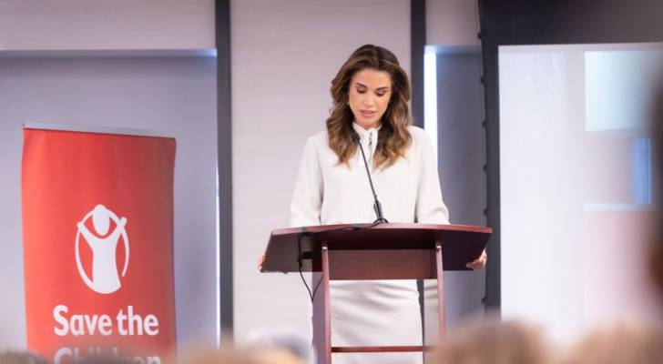 Queen Rania calls for protection of Palestinian children.