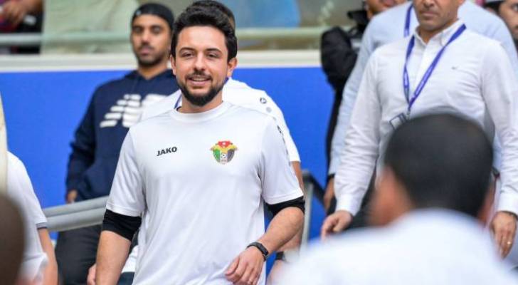 Crown Prince Al Hussein attends crucial Jordan-South Korea World Cup qualifier