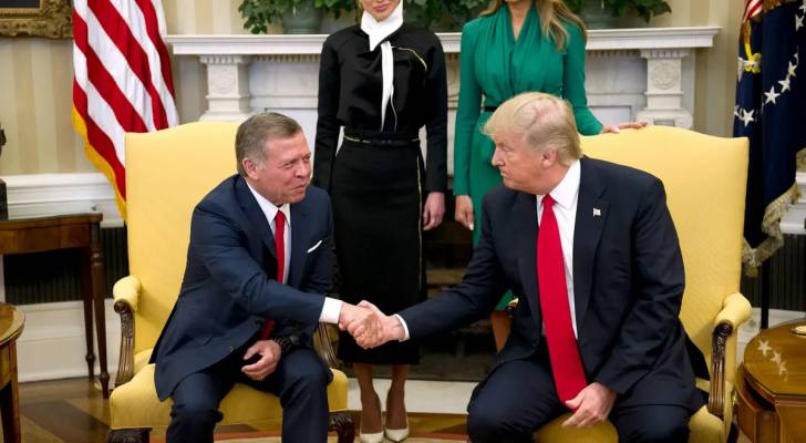 King Abdullah congratulates Trump on re-election, hopes for global peace, stability