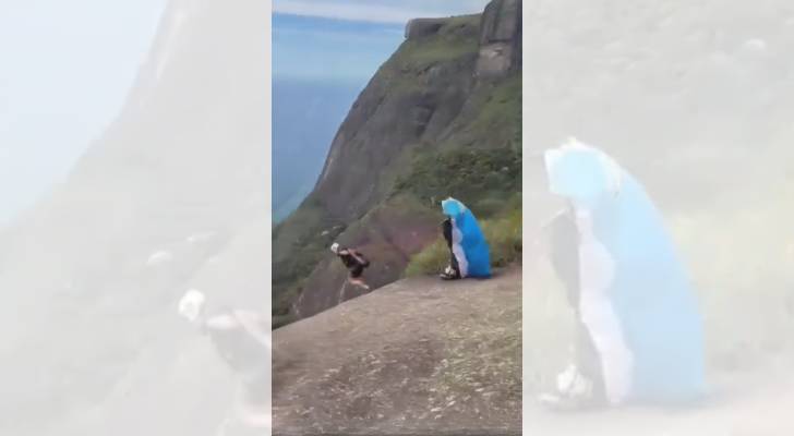 VIDEO: Spine-chilling moment skydiving instructor fatally falls after parachute fail