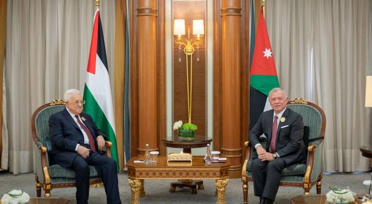 King meets Mikati, Abbas, Sisi, Al Nahyan on sidelines of Arab Summit