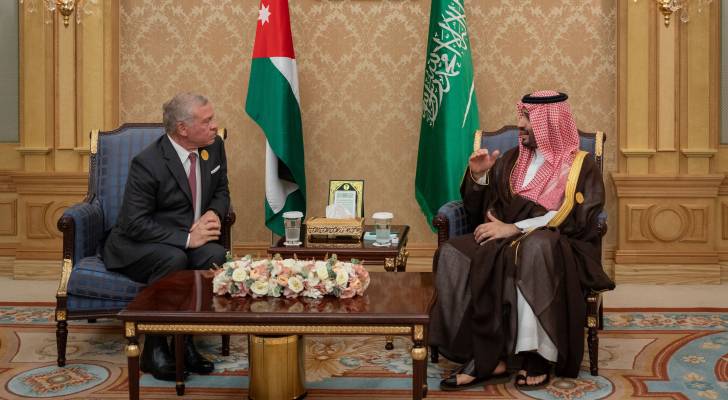 King Abdullah II meets Saudi Crown Prince in Riyadh