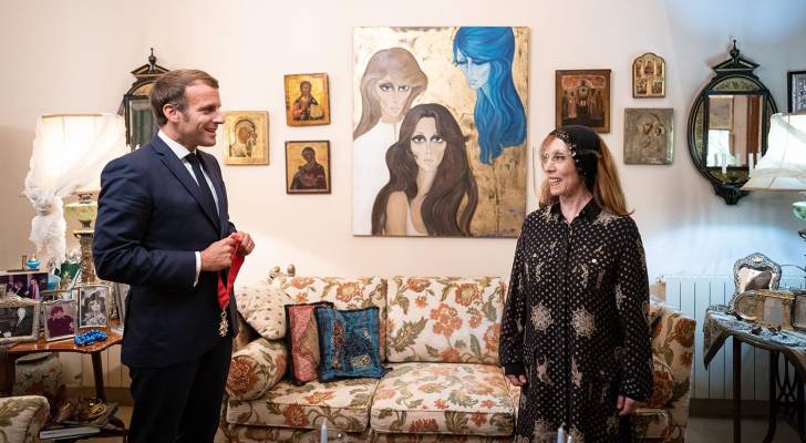 Macron pays tribute to Fairuz on her 90th birthday