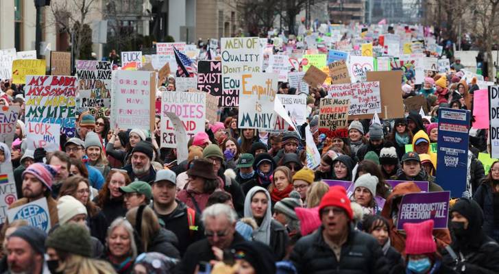 Thousands protest in Washington against Trump’s inauguration