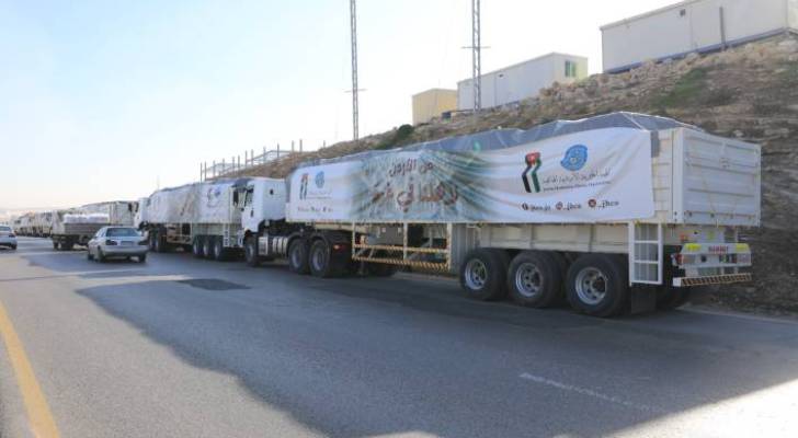 Jordan sends 100 more aid trucks to Gaza