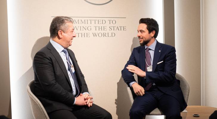 Crown Prince meets Iraq’s Kurdistan Region PM in Davos