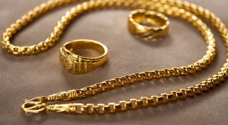 Gold prices rise in Jordan on Thursday