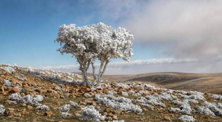 Jordan records record low temperatures on Tuesday morning