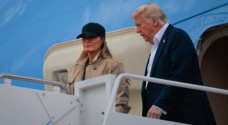 Trump arrives in Texas to tour flood damage