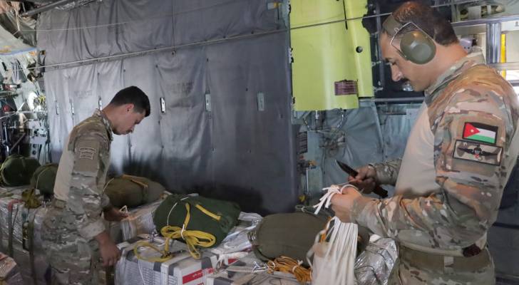 Jordan leads 4-nation airdrop delivering 40 tons of aid to Gaza