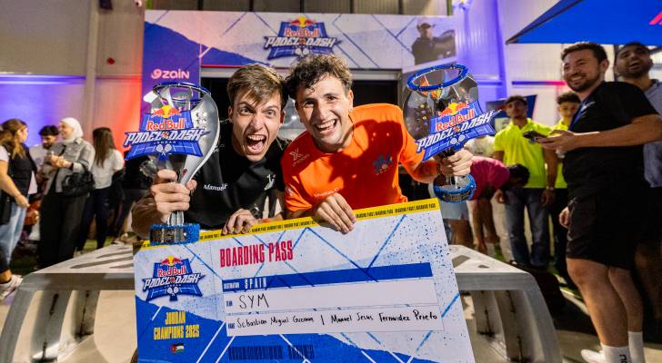Team SYM and RM crowned the First Red Bull Padel Dash Winners in Jordan!