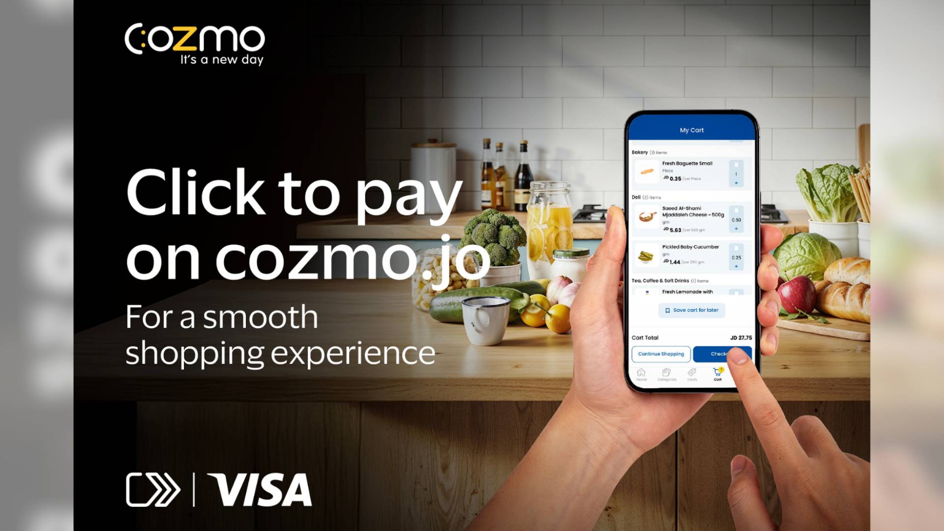 First in Jordan: Cozmo.jo launches Click to Pay with Visa for faster online payments