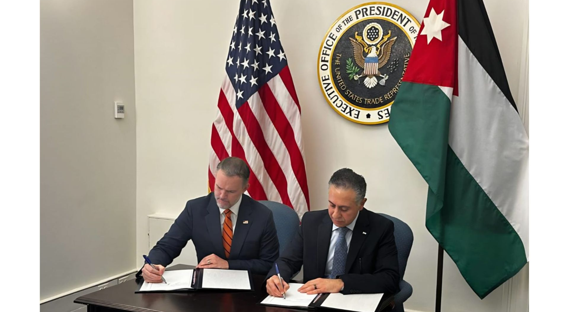 US, Jordan sign trade agreement