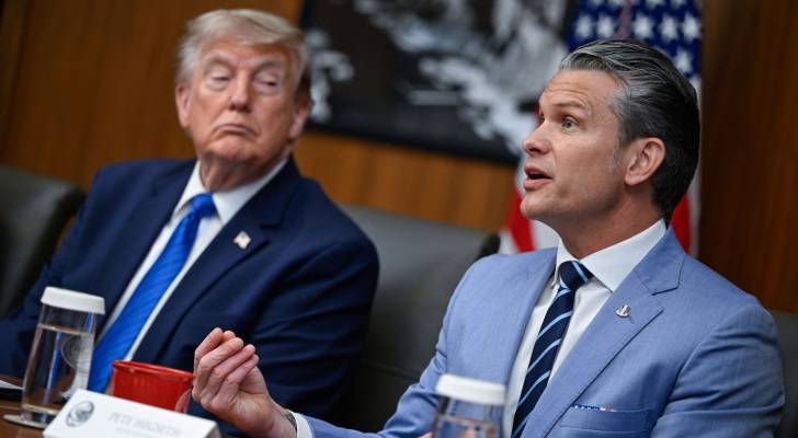Trump rejects reports over Hegseth clash, praises military