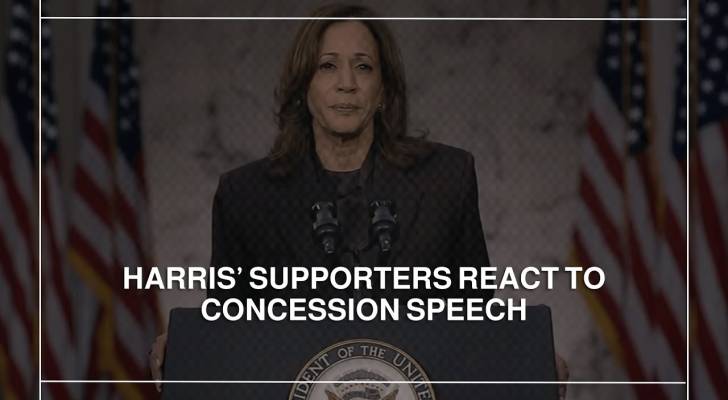 Harris’ supporters react to concession speech