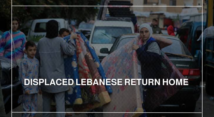 Thousands of displaced Lebanese return home after ceasefire agreement