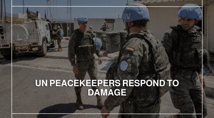 UN peacekeepers respond to damage in Khiam after “Israeli” strikes