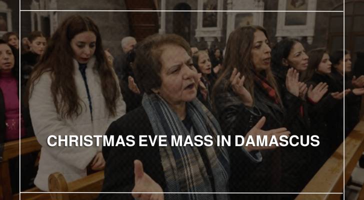 Syrian Christians attend Christmas Eve Mass in Damascus