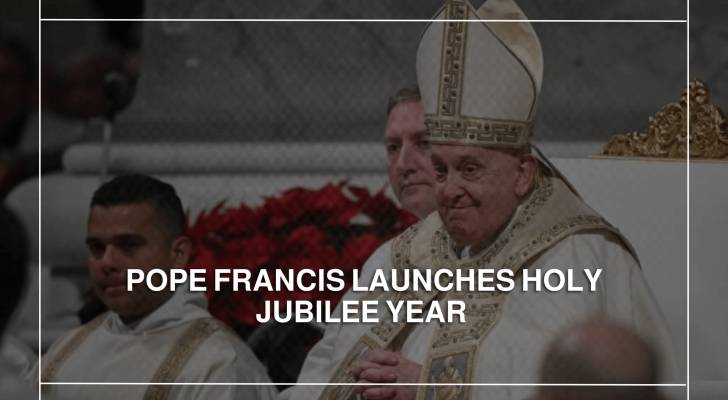 Pope Francis launches holy Jubilee year on Christmas Eve