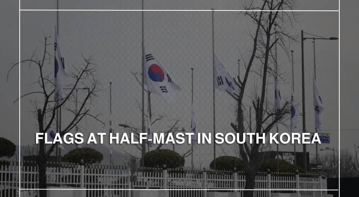 Flags at half-mast as South Korea mourns 179 lives lost in plane crash