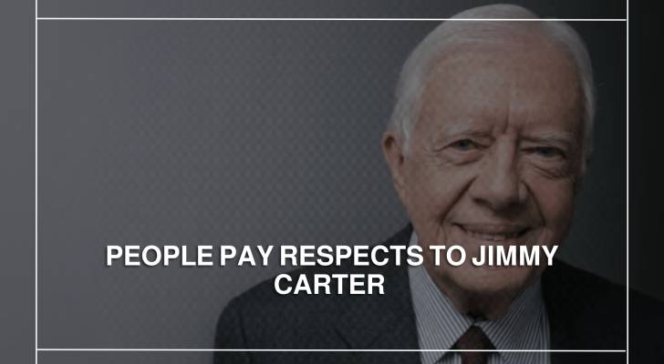 People pay respects to Jimmy Carter at the Presidential Center in Atlanta