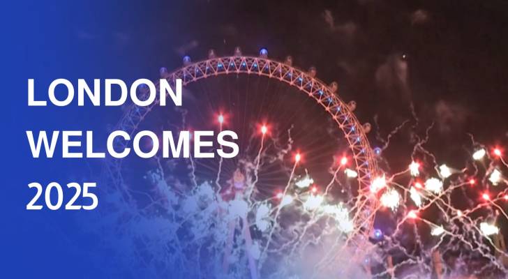 London welcomes 2025 with huge fireworks display