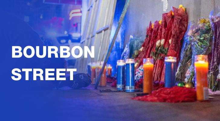 Tears and makeshift memorials as Bourbon Street reopens after US terror nightmare