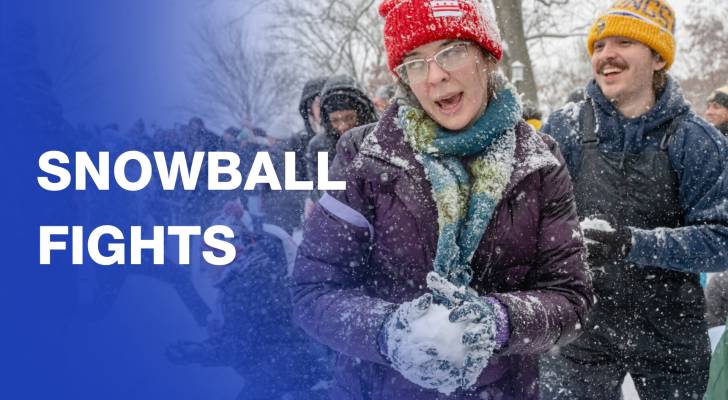 Snowball fights as winter storm blankets US capital