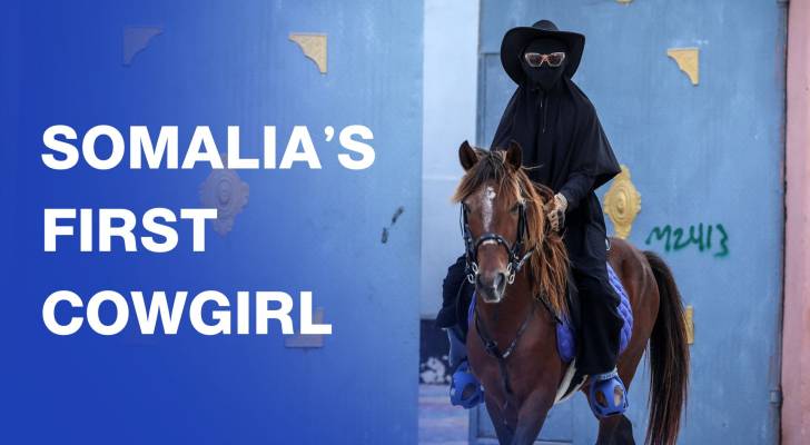 Somalia's first female equestrian, Shukri Osman Muse