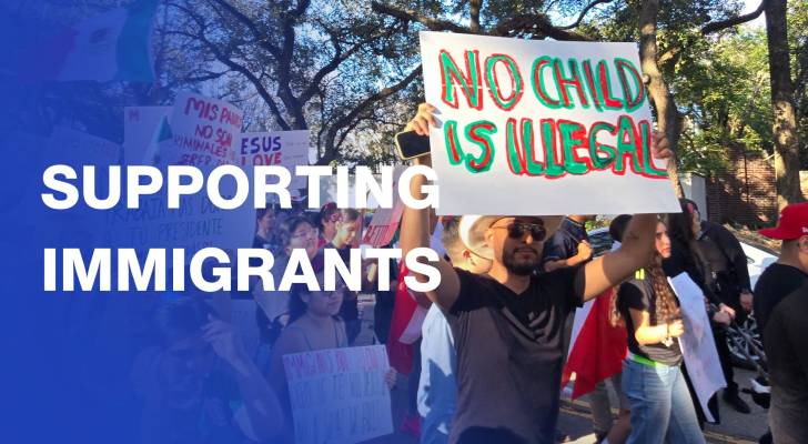 Demonstrators voice opposition to Trump’s immigration stance