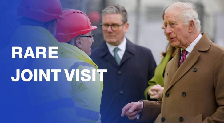 Rare joint visit by King Charles, UK PM to Cornwall