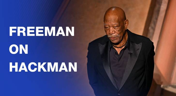 Morgan Freeman delivers Oscars tribute to Gene Hackman