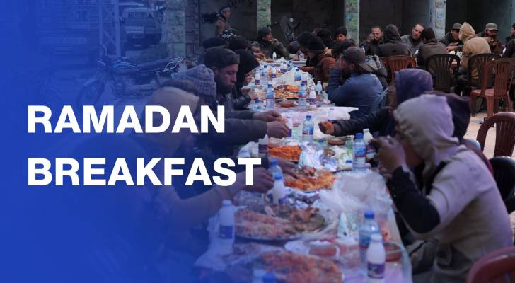 Syrians break their Ramadan fast amid the destruction in Idlib town