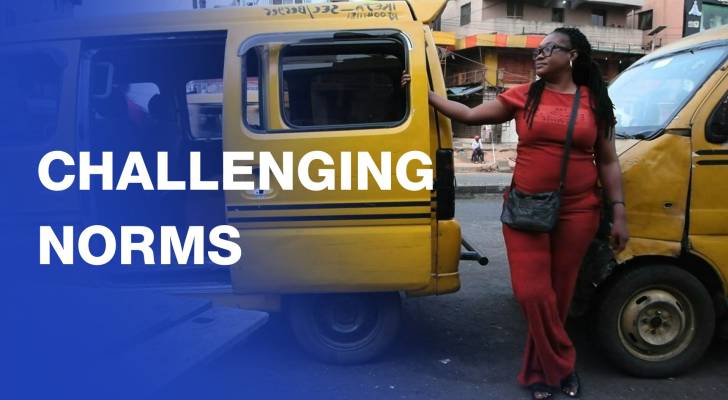 Economic crisis leads Nigerian women to become bus drivers