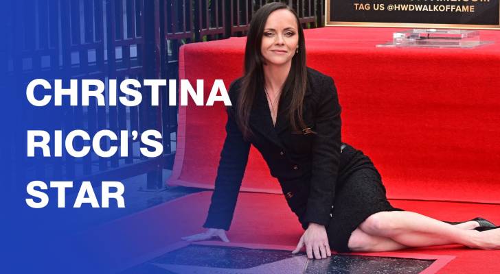 Christina Ricci unveils her star on the Walk of Fame