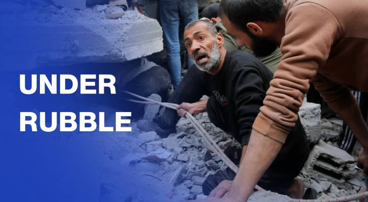 Gazans dig to retrieve bodies trapped under the rubble