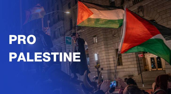 Demonstrators attend a pro-Palestinian rally in front of US embassy in Santiago
