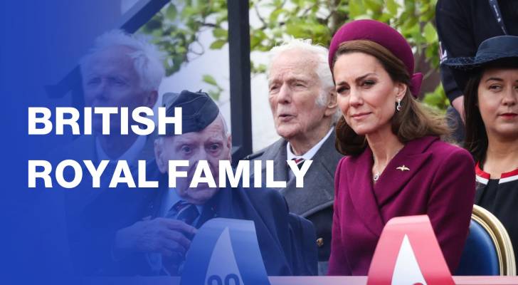 British royal family arrives for military parade to honour WWII veterans