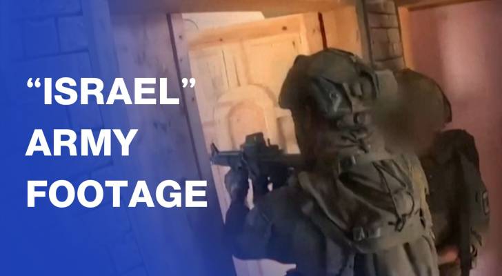 “Israel” army footage of military operations in the Gaza Strip