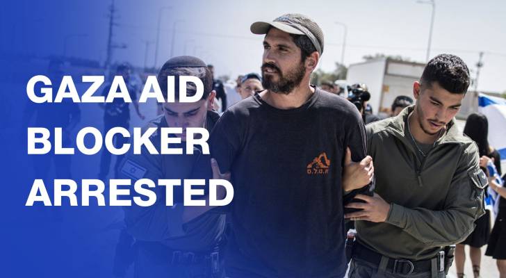"Israeli" forces arrest right-wingers trying to block Gaza aid