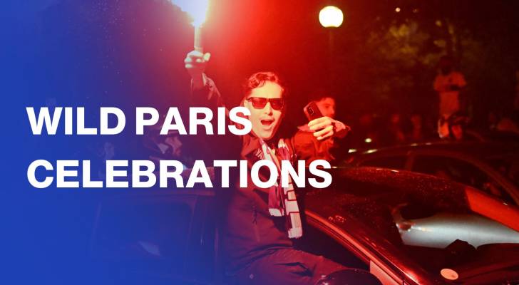Wild scenes in Paris as PSG fans celebrate Champions League victory