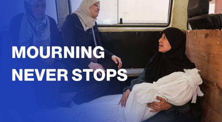Gazans mourn loved ones killed in "Israeli" strike on Jabalia