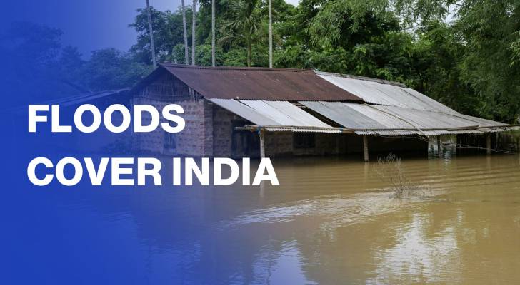 Heavy rains trigger widespread flooding in India's northeastern state
