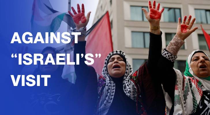 Demonstrators protest visit of "Israeli" foreign minister to Berlin
