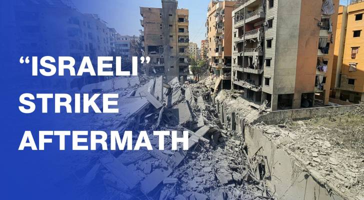 Residents of southern Lebanon town inspect damage after “Israeli” strike