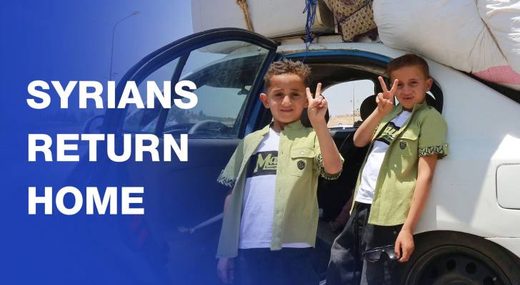 Syrian refugees in Jordan return home